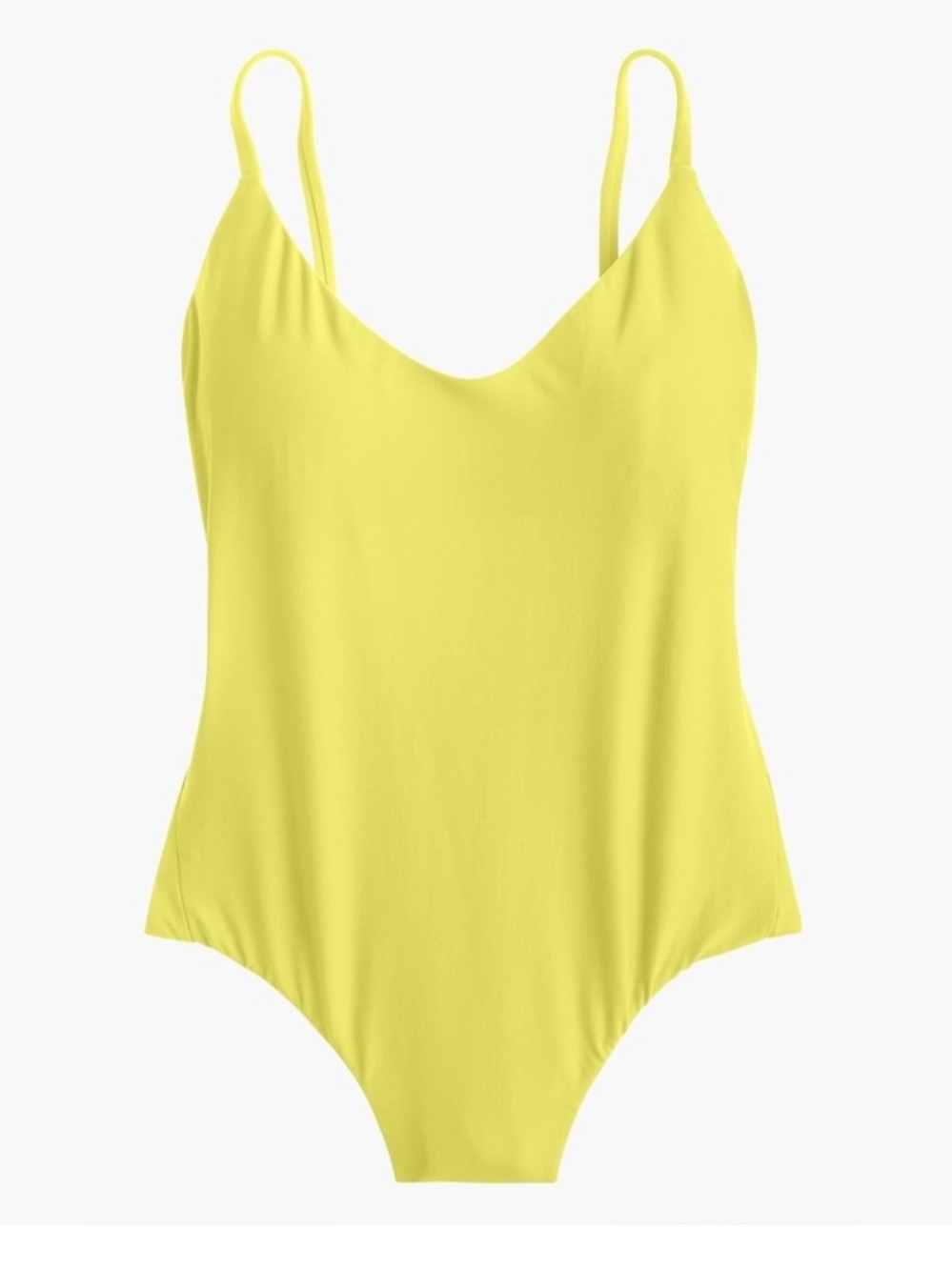 NEW J.Crew Ruched Back One Piece Lemon Sobert Swimsuit